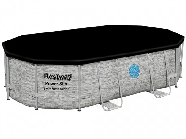 Baseinas Bestway "Power Steel Rattan", 488x 305x 107 cm paveikslėlis 7 iš 14