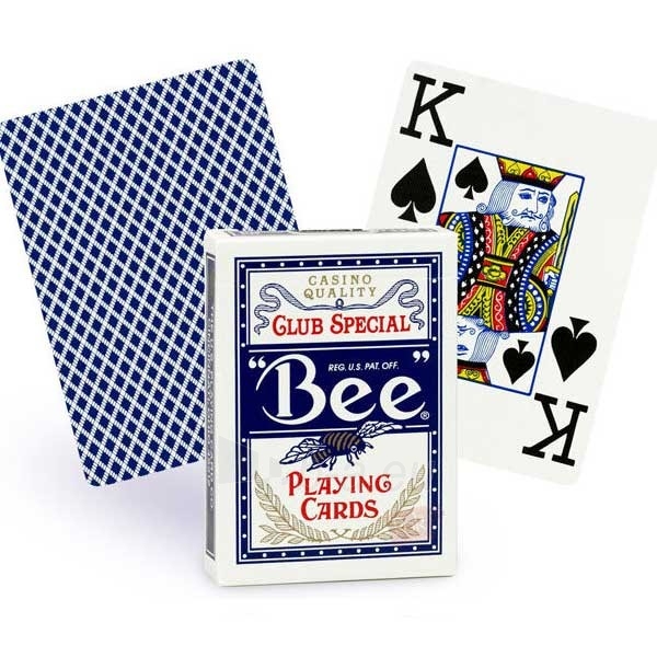 Bee Jumbo pokerio kortos (Mėlynos) paveikslėlis 1 iš 5