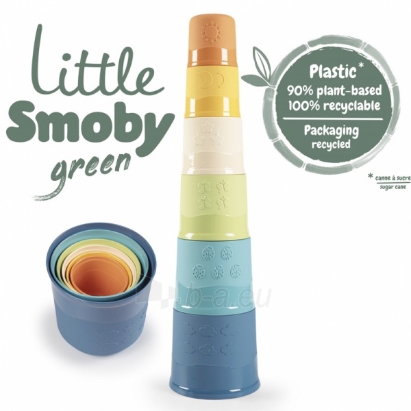 Bokštas iš bioplastiko SMOBY Little Green, 6 el. paveikslėlis 3 iš 4