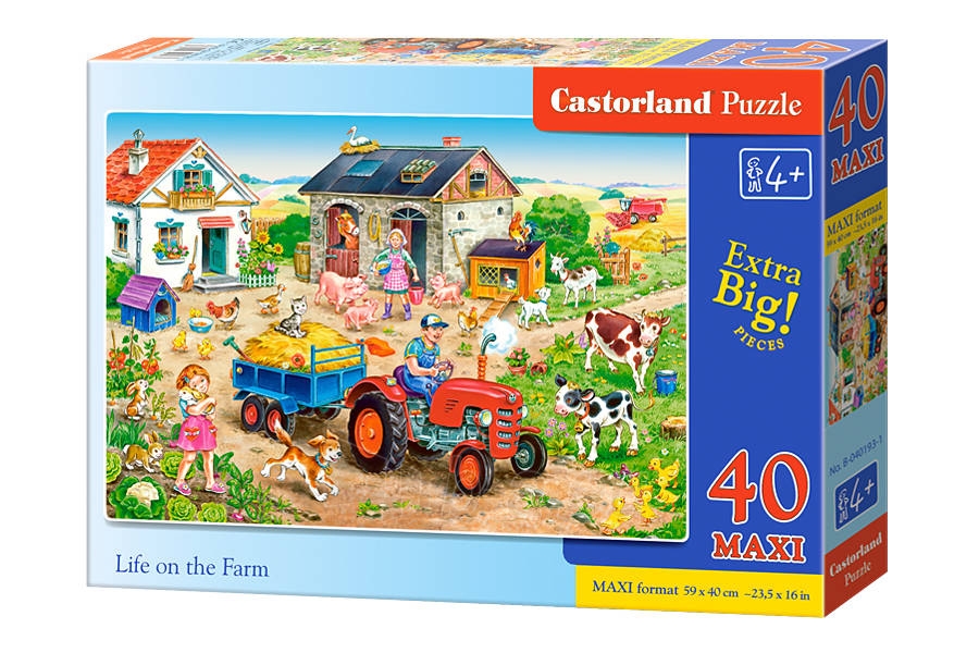 Dėlionė Castorland Life on the Farm, 40 dalių paveikslėlis 1 iš 1