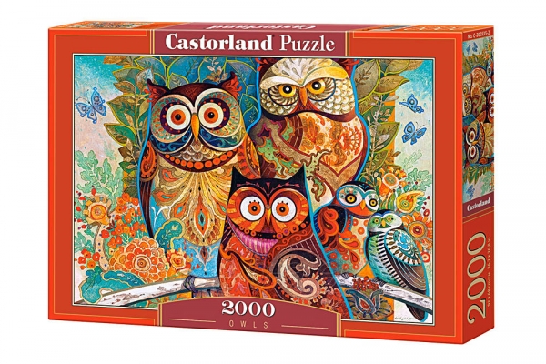 Dėlionė Castorland Owls, 2000 dalių paveikslėlis 1 iš 1