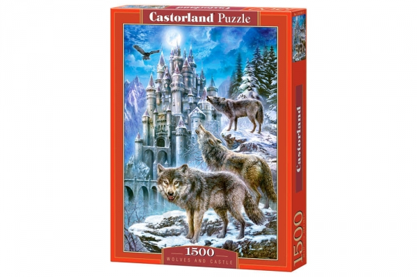 Dėlionė Castorland Wolves and Castle, 1500 dalių paveikslėlis 1 iš 1