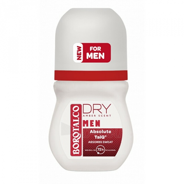 Dezodorantas Borotalco Ball deodorant Men Dry Amber (Deo Roll On) 50 ml paveikslėlis 1 iš 1