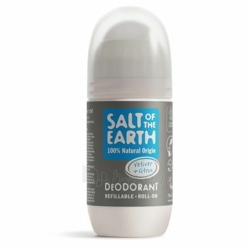 Dezodorantas Salt Of The Earth Přírodní kuličkový deodorant Vetiver & Citrus (Deo Roll-on) 75 ml paveikslėlis 1 iš 1