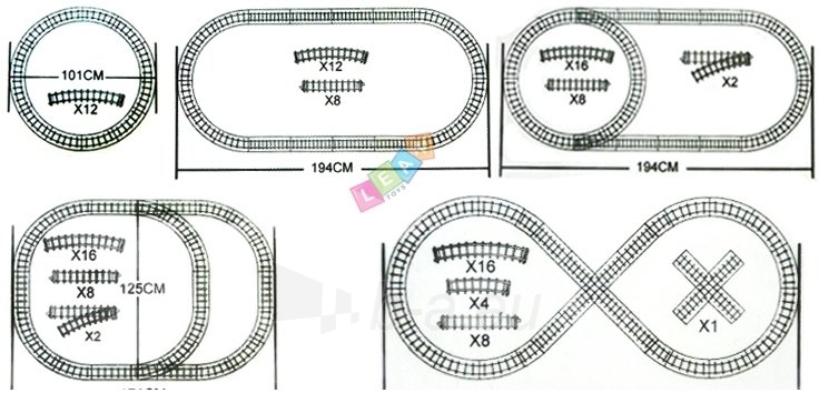 Didelis traukinys su bėgiais "Train Familia" paveikslėlis 8 iš 9