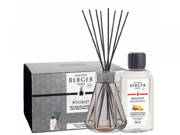 Difuzorius ir papildymas Maison Berger Paris Pyramide vintage pink + orange and cinnamon 200 ml paveikslėlis 1 iš 3