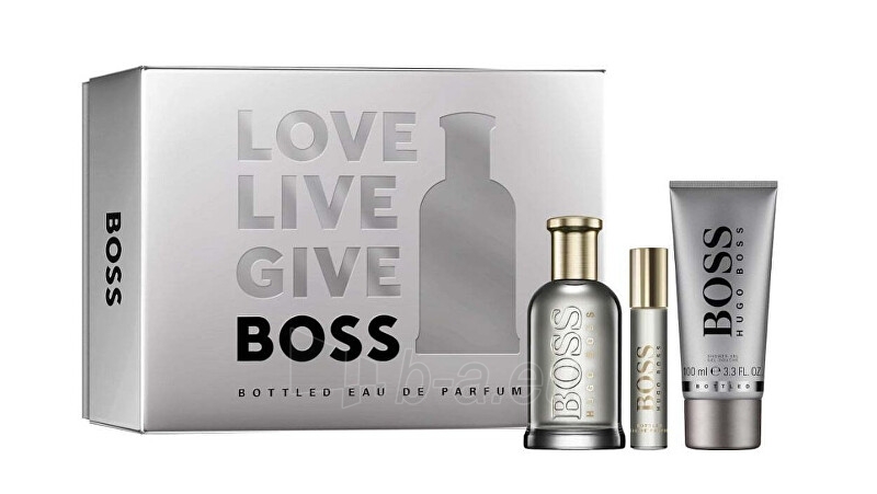 Gift set Hugo Boss Boss Bottled - EDP 100 ml + sprchový gel 100 ml + EDP 10 ml paveikslėlis 1 iš 3