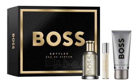 Gift set Hugo Boss Boss Bottled - EDP 100 ml + sprchový gel 100 ml + EDP 10 ml paveikslėlis 3 iš 3