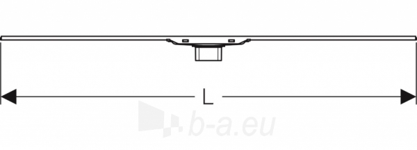 Dušo latako grotelės Geberit CleanLine60 130 cm Juodas plienas/šveistas plienas paveikslėlis 3 iš 9