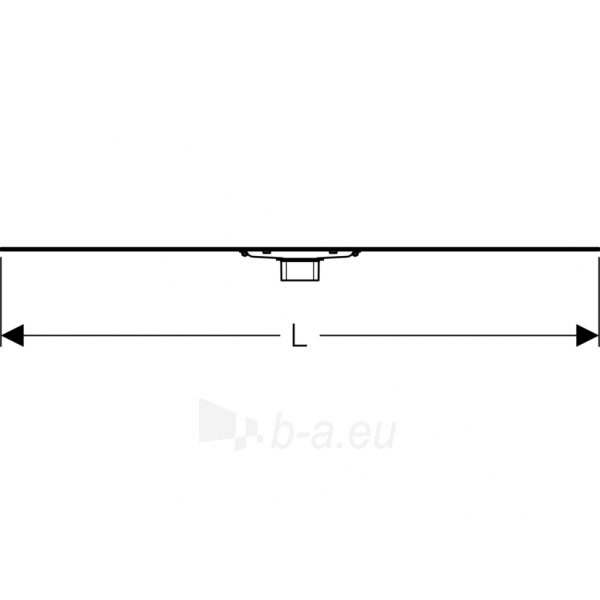 Dušo latako grotelės Geberit CleanLine60 130 cm paveikslėlis 7 iš 9