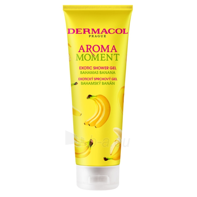 Dušas želeja Dermacol Exotic shower gel Bahamas Banana Aroma Moment (Exotic Shower Gel) 250 ml paveikslėlis 1 iš 1