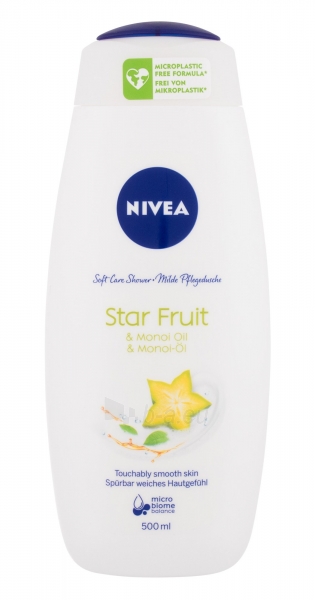 Dušo žele Nivea Care & Star Fruit Shower Gel Cosmetic 500ml paveikslėlis 1 iš 1