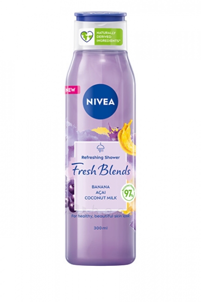 Dušo žėlė Nivea Fresh Banana & Acai (Refreshing Shower Gel) 300 ml paveikslėlis 1 iš 4