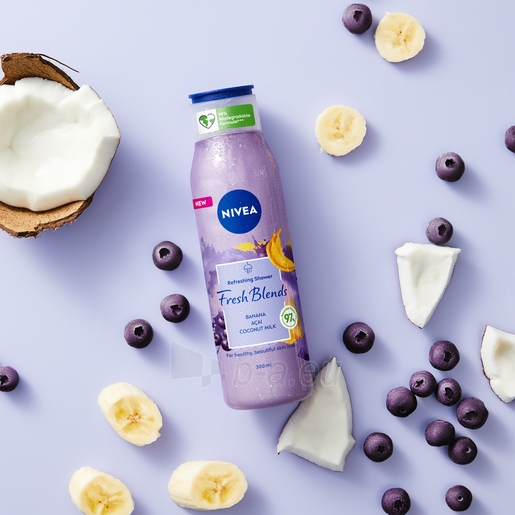 Dušo žėlė Nivea Fresh Banana & Acai (Refreshing Shower Gel) 300 ml paveikslėlis 3 iš 4