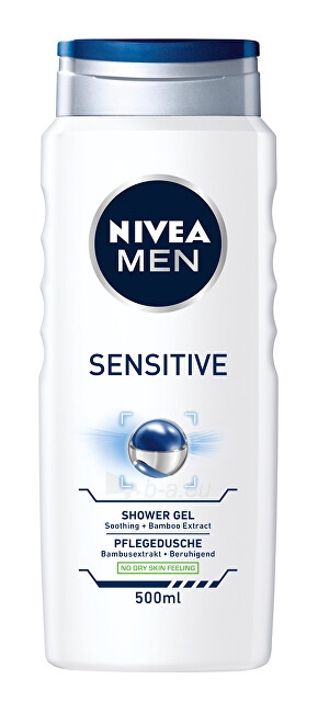 Dušo žele Nivea Shower Gel for Men Sensitive 250 ml paveikslėlis 1 iš 10