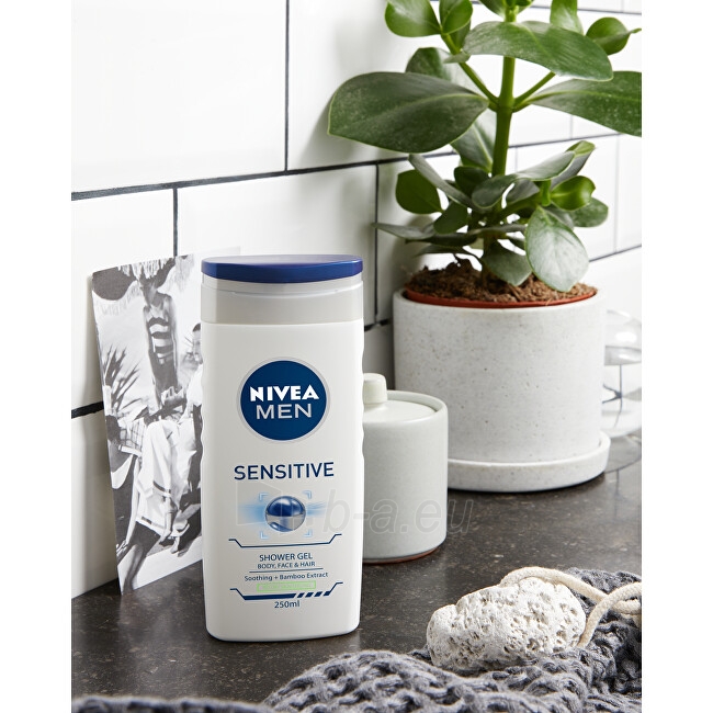 Dušo žele Nivea Shower Gel for Men Sensitive 250 ml paveikslėlis 3 iš 10