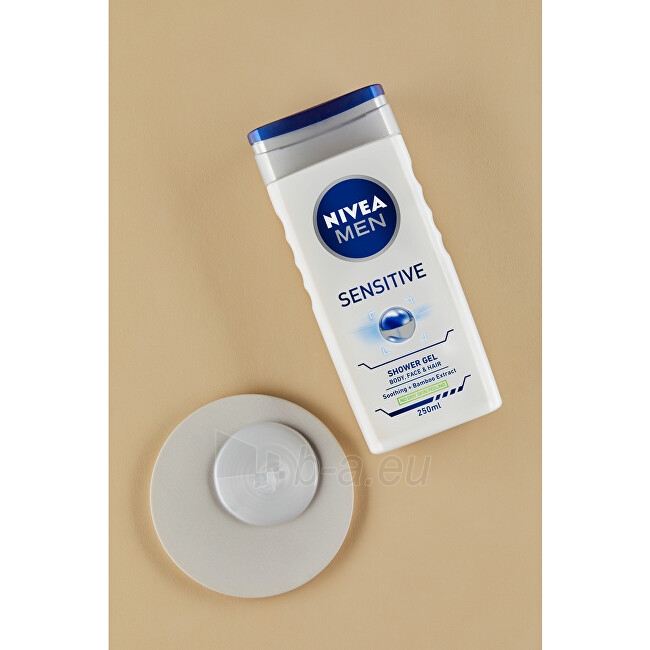 Dušo žele Nivea Shower Gel for Men Sensitive 250 ml paveikslėlis 2 iš 10