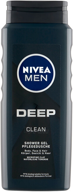 Dušo želė Nivea Shower gel Men Deep (Shower Gel) 500 ml paveikslėlis 1 iš 1