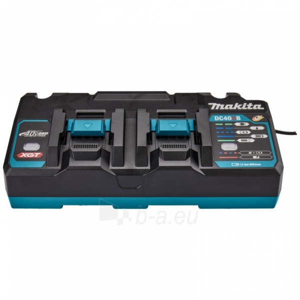 Dvigubas greitasis įkroviklis MAKITA DC40RB 40V Max XGT paveikslėlis 1 iš 2