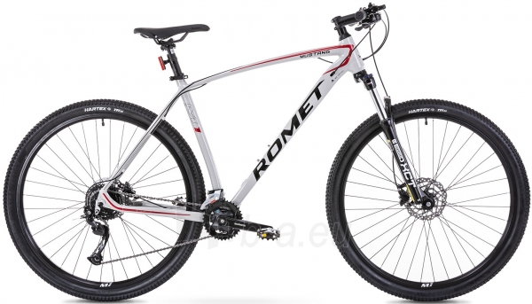 Velosipēds Romet Mustang M1 29 2023 grey-red-21 / XL paveikslėlis 1 iš 6