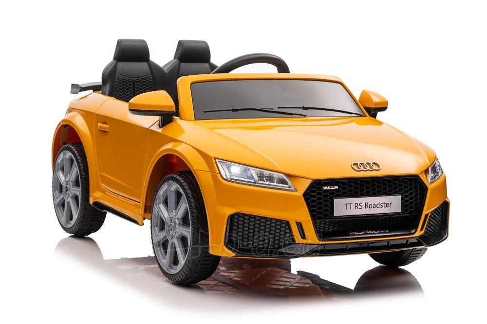 Elektromobilis Audi TT RS, geltonas paveikslėlis 1 iš 7