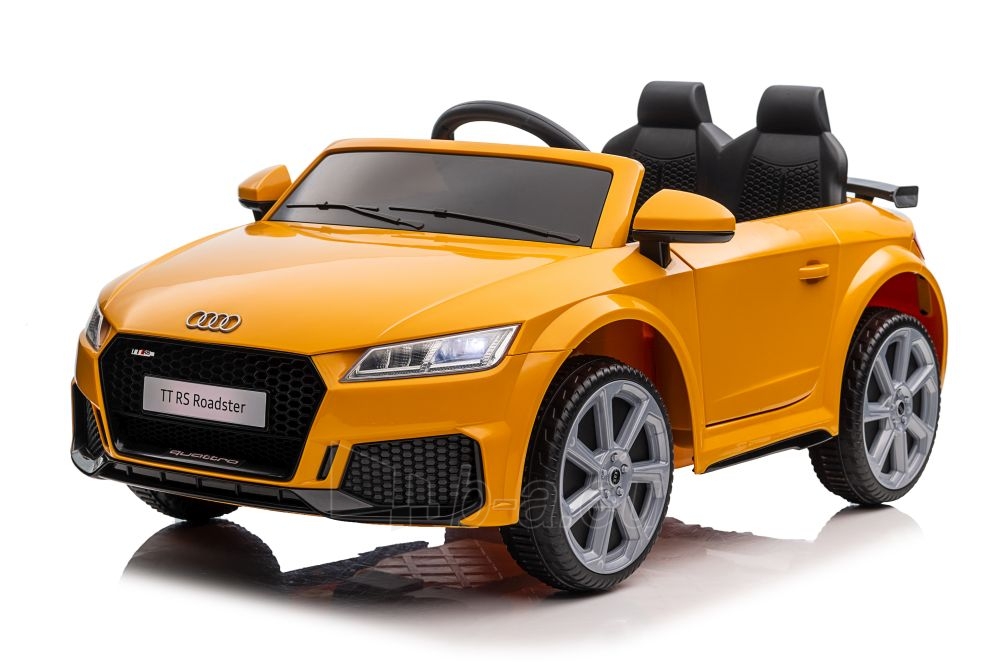 Elektromobilis Audi TT RS, geltonas paveikslėlis 4 iš 7