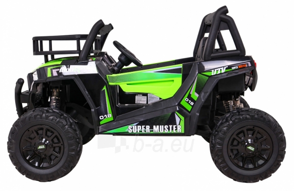 Dvivietis elektromobilis Buggy UTV, žalias paveikslėlis 14 iš 17