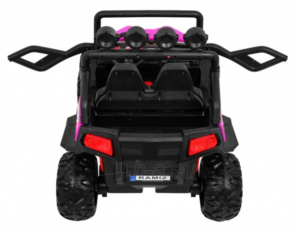 Dvivietis elektromobilis Grand Buggy 4x4, rožinis paveikslėlis 9 iš 15