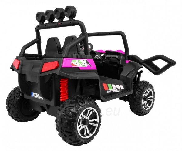 Dvivietis elektromobilis Grand Buggy 4x4, rožinis paveikslėlis 7 iš 15