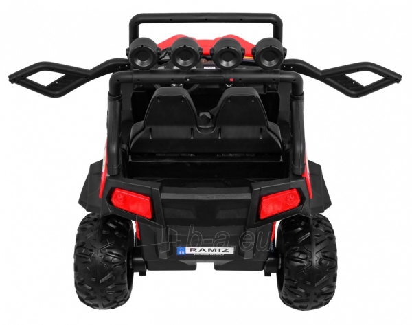 Dvivietis elektromobilis Grand Buggy 4x4 LIFT, raudonas paveikslėlis 6 iš 15