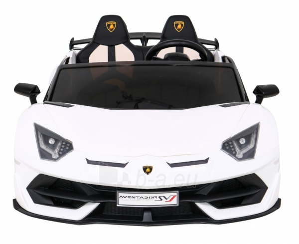 Dvivietis elektromobilis Lamborghini SVJ DRIFT, baltas paveikslėlis 13 iš 15