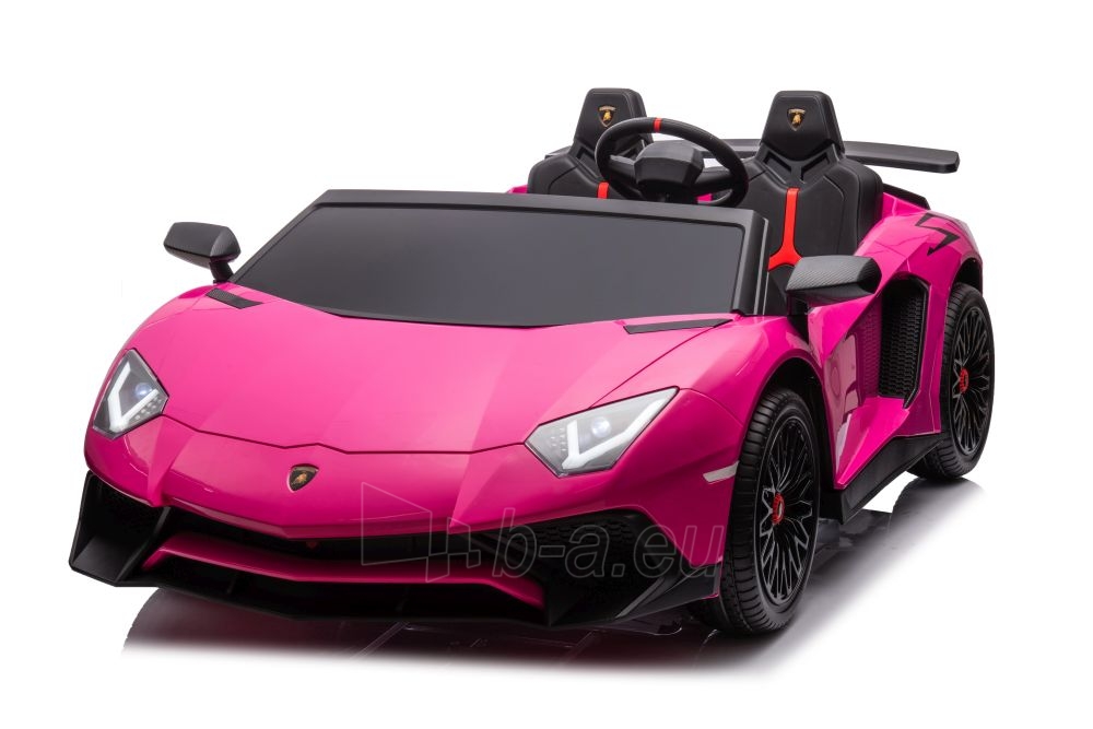 Dvivietis elektromobilis Lamborghini XXL A8803, rožinis paveikslėlis 6 iš 6