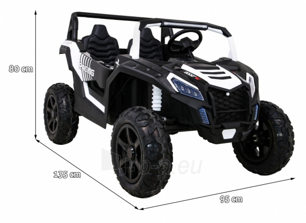 Dvivietis keturratis Buggy ATV STRONG Racing, baltas paveikslėlis 13 iš 21