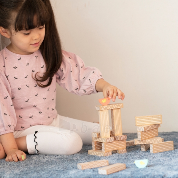 Edukacinis medinis žaidimas - Bird Stacking paveikslėlis 3 iš 9