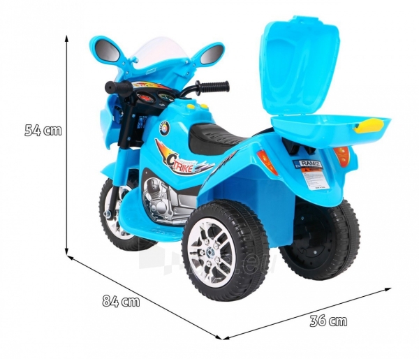 Elektrinis motociklas BJX-088, mėlynas paveikslėlis 12 iš 13