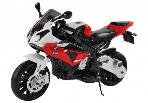 Elektrinis motociklas BMW S1000RR, raudonas paveikslėlis 7 iš 9