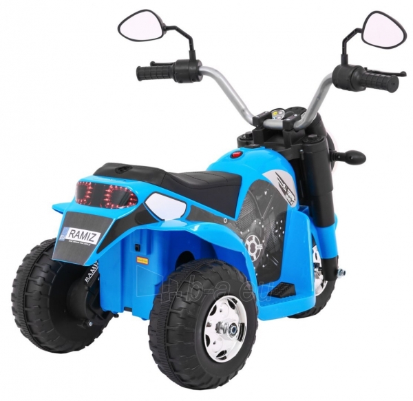 Elektrinis motociklas MiniBike, mėlynas paveikslėlis 8 iš 9