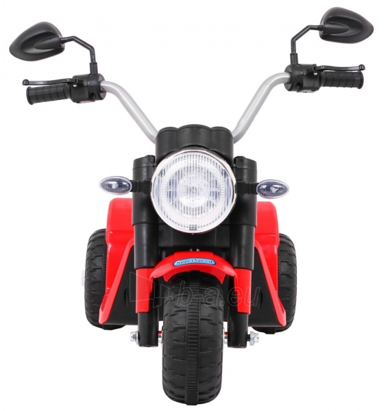 Elektrinis triratis motociklas Minibike, raudonas paveikslėlis 3 iš 8