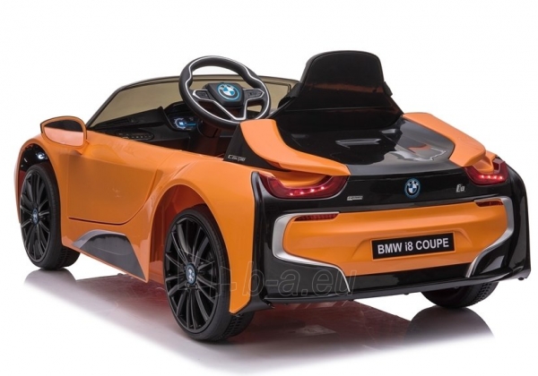 Elektromobilis "BMW I8", oranžinis paveikslėlis 4 iš 12