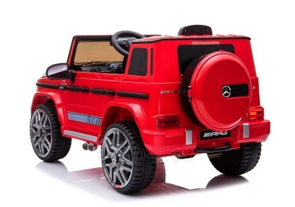 Elektromobilis "Mercedes G63 AMG", raudonas paveikslėlis 4 iš 5