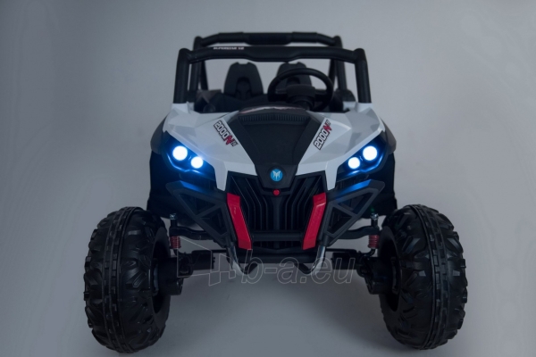 Elektromobilis Buggy Super Star 4 x 4, baltas paveikslėlis 6 iš 24