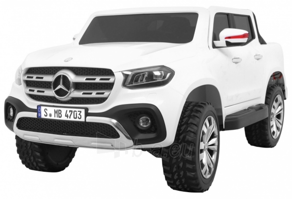 Elektromobilis Mercedes Benz X-Class MP4, baltas paveikslėlis 1 iš 9