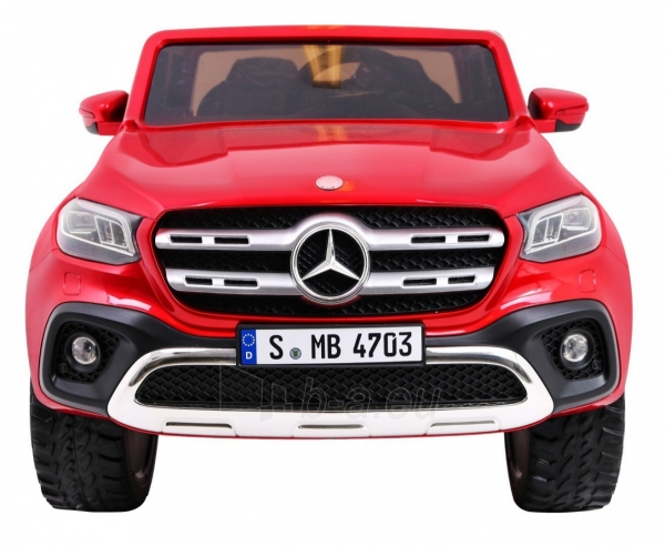 Elektromobilis Mercedes Benz X-Class MP4, lakuotas raudonas paveikslėlis 13 iš 15