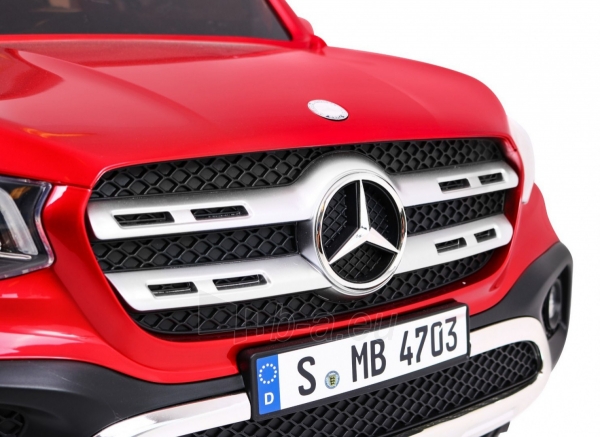 Elektromobilis Mercedes Benz X-Class MP4, lakuotas raudonas paveikslėlis 4 iš 15