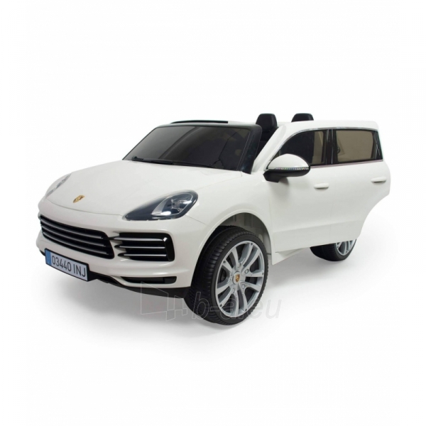 Elektromobilis Porsche Cayenne S, baltas paveikslėlis 8 iš 14