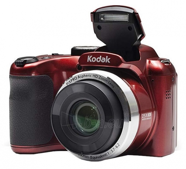 Fotoaparatas Kodak AZ252 Red paveikslėlis 2 iš 3