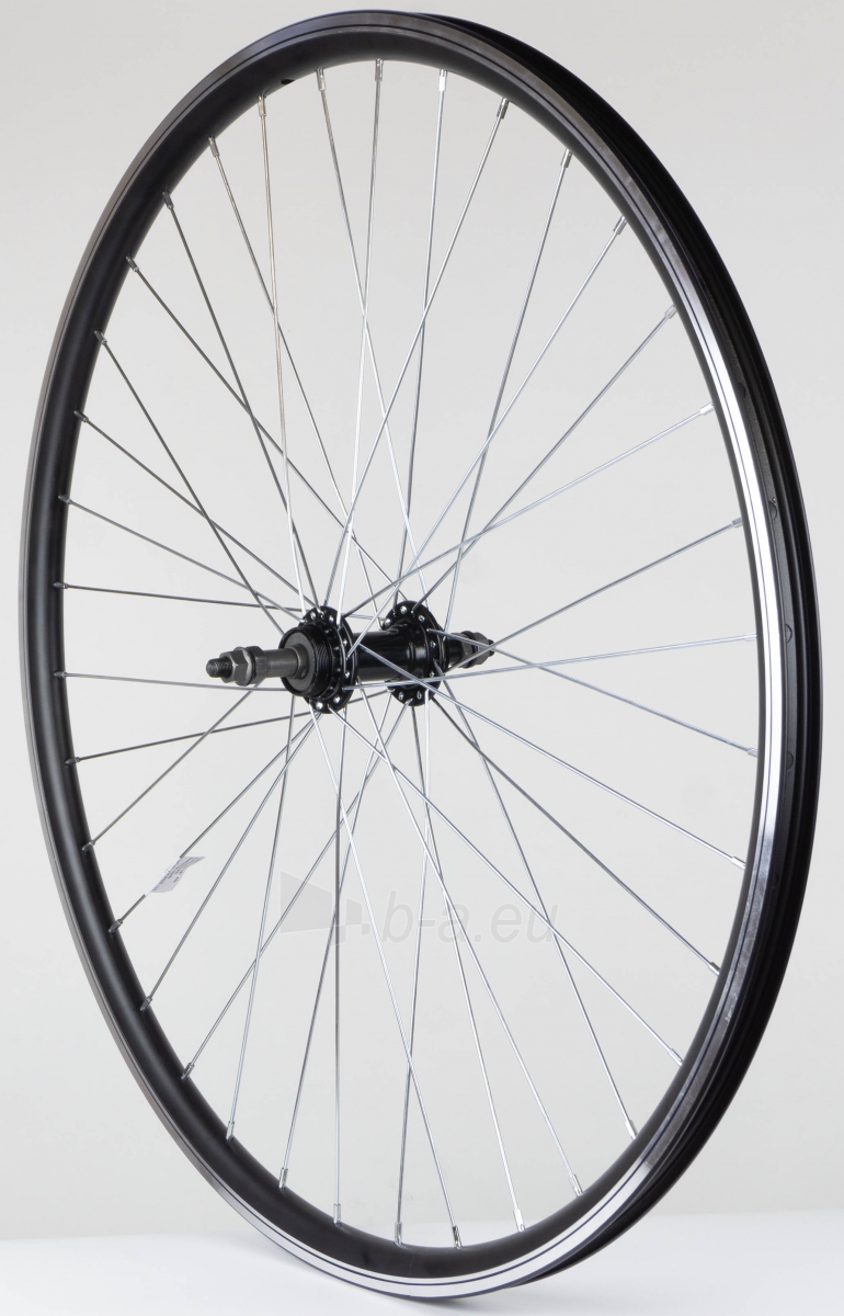 Galinis ratas 28 Alu freewheel įvorė, DoubleWall black ratlankis 30mm paveikslėlis 1 iš 1