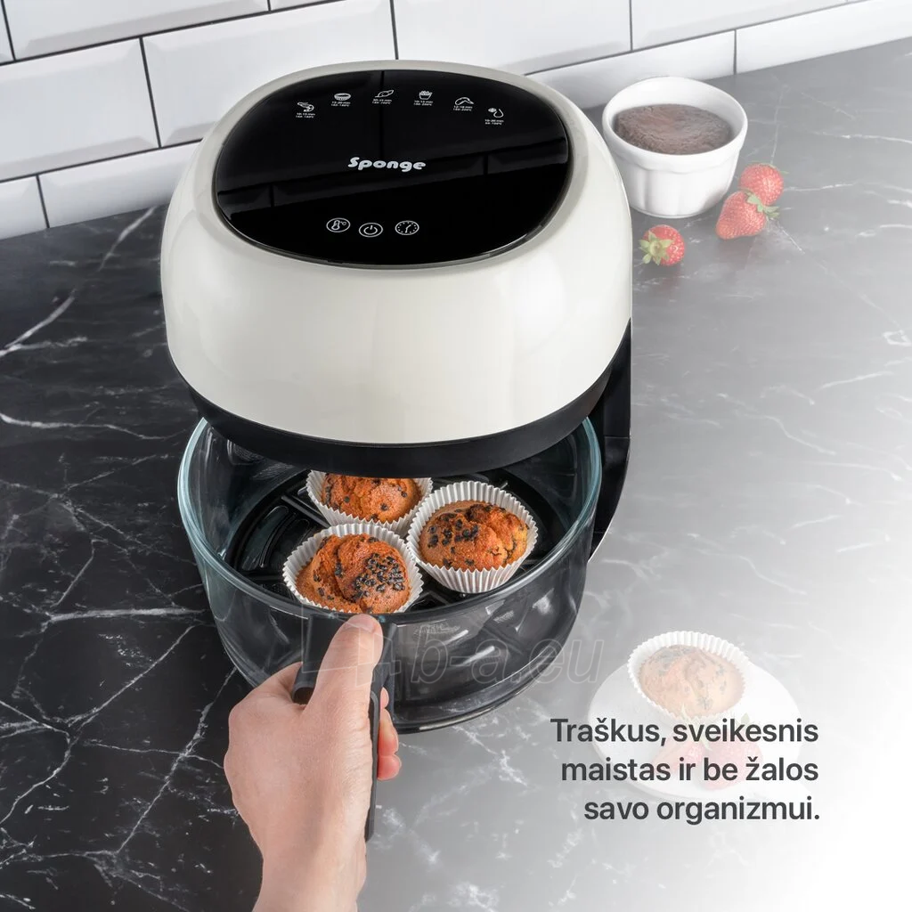 Gruzdintuvė Sponge Air Fryer Glass 4L paveikslėlis 5 iš 9