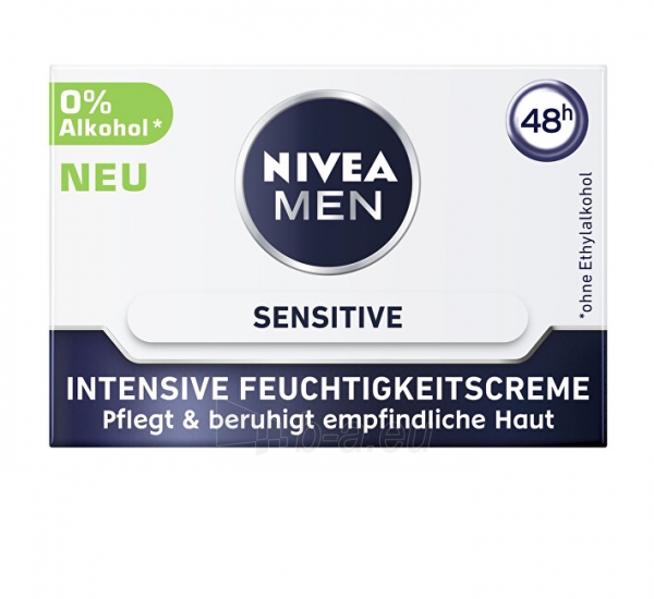 Intensyviai drėkinamas vyrams Nivea Men Sensitive 50 ml paveikslėlis 4 iš 4