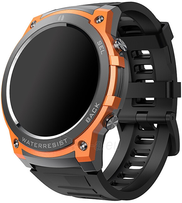 Išmanus laikrodis Wotchi AMOLED Smartwatch DM55 – Orange - Black paveikslėlis 9 iš 9